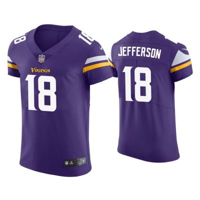 Men Justin Jefferson Minnesota Vikings Purple Vapor Elite Jersey