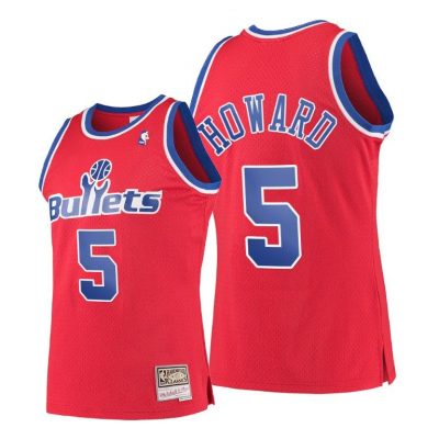 Men Juwan Howard Washington Bullets Throwback Red Jersey