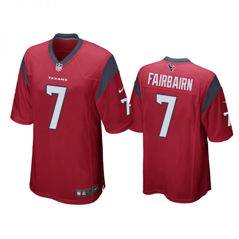 Men Ka'imi Fairbairn #7 Houston Texans Red Game Jersey