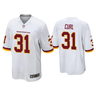 Men Kamren Curl Washington Football Team White Game Jersey