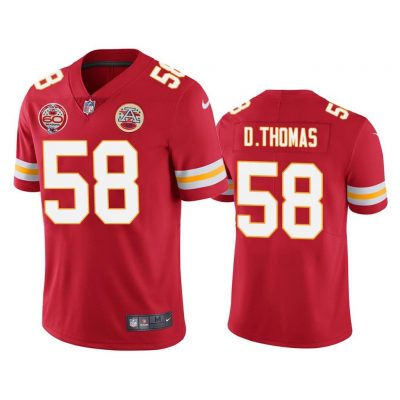 Men Kansas City Chiefs 60th Season Derrick Thomas Red Limited Jersey