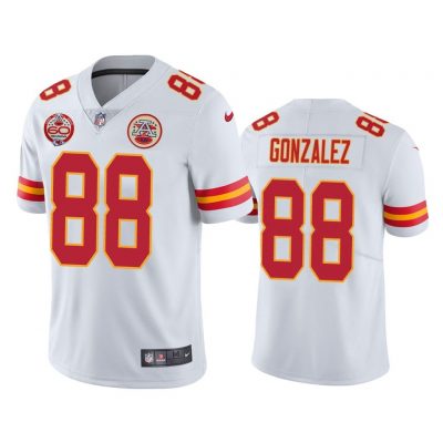 Men Kansas City Chiefs 60th Season Tony Gonzalez White Limited Jersey