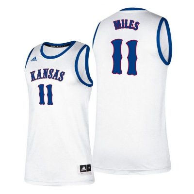 Men Kansas Jayhawks Aaron Miles #11 White Classic College Basketball Jersey