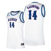 Men Kansas Jayhawks Darnell Valentine #14 White Classic College Basketball Jersey