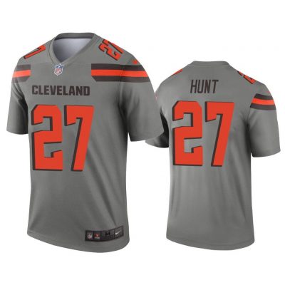 Men Kareem Hunt Cleveland Browns Brown Inverted Legend Jersey