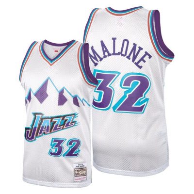Men Karl Malone Utah Jazz #32 Hardwood Classics Jersey
