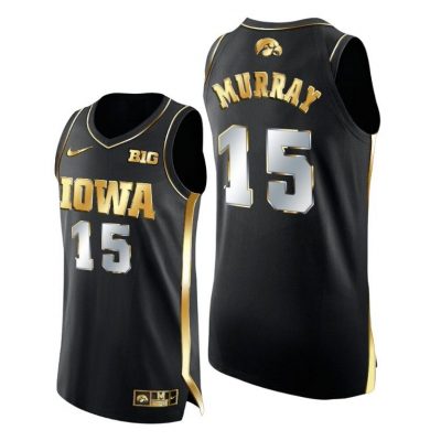 Men Keegan Murray #15 Iowa Hawkeyes Golden Edition Black Jersey