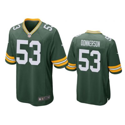 Men Kendall Donnerson #53 Green Bay Packers Green Game Jersey