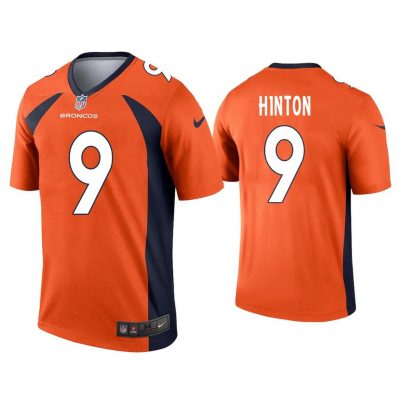 Men Kendall Hinton Denver Broncos Orange Legend Jersey