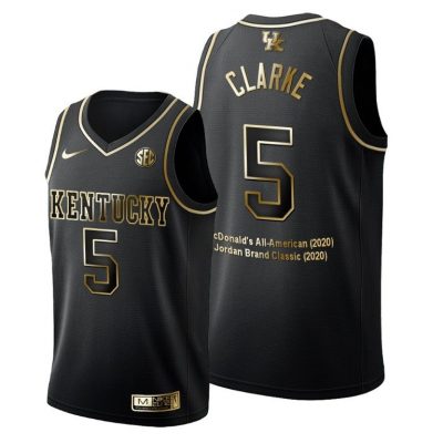 Men Kentucky Wildcats Terrence Clarke #5 Black RIP NCAA Star Jersey