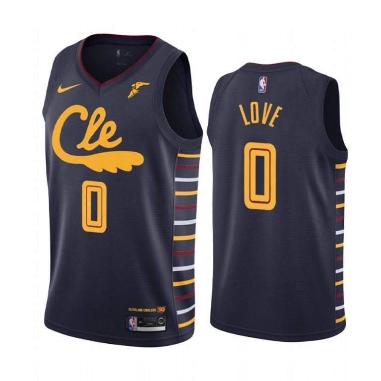 Men Kevin Love Cleveland Cavaliers #0 Navy 2019-20 City Jersey