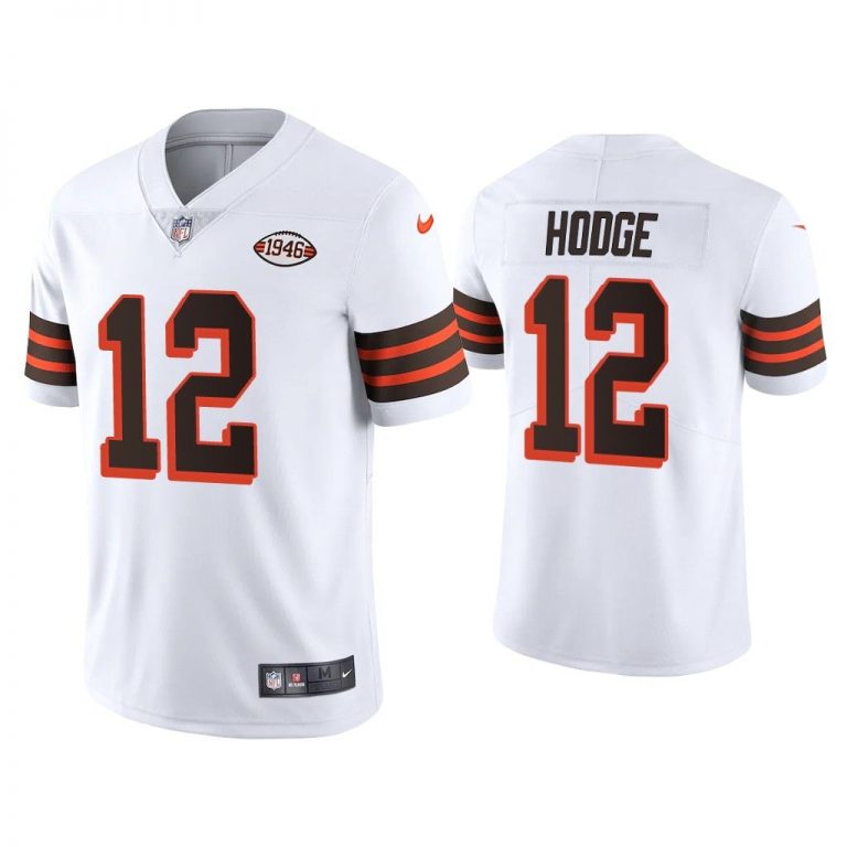 Men KhaDarel Hodge Cleveland Browns White 1946 Collection Alternate Vapor Limited Jersey