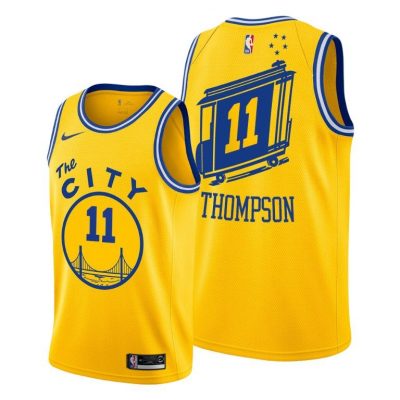 Men Klay Thompson Golden State Warriors #11 Men 2019-20 Hardwood Classics Jersey