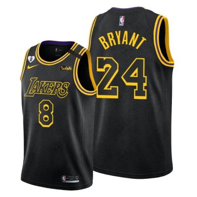 Men Kobe Bryant #8 Black 8.24 Mamba Day Special Edition Jersey Lakers