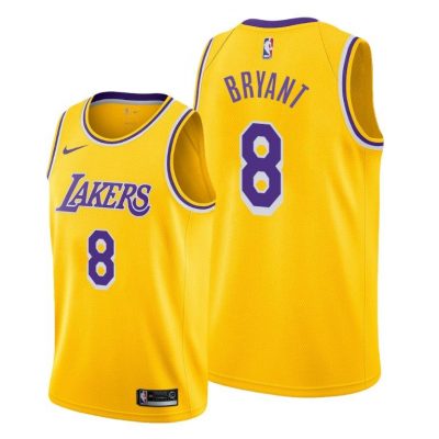 Men Kobe Bryant Los Angeles Lakers #8 Lakers Gold Icon Jersey