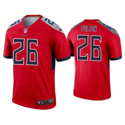 Men Kristian Fulton Tennessee Titans Red Inverted Legend Jersey