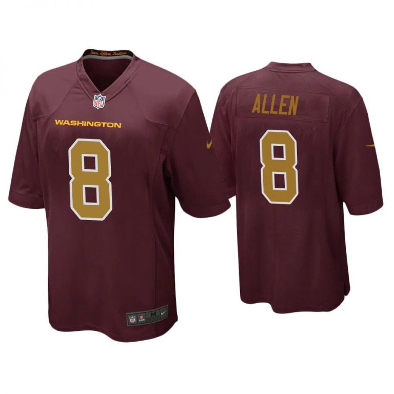 Men Kyle Allen Washington Football Team Burgundy Alternate Game Jersey