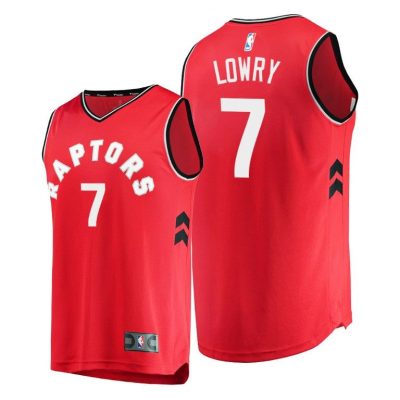 Men Kyle Lowry Toronto Raptors #7 Red Icon Replica Jersey