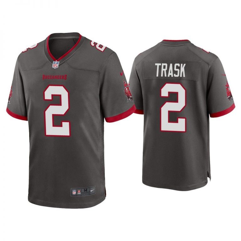 Men Kyle Trask Tampa Bay Buccaneers Pewter Alternate Game Jersey