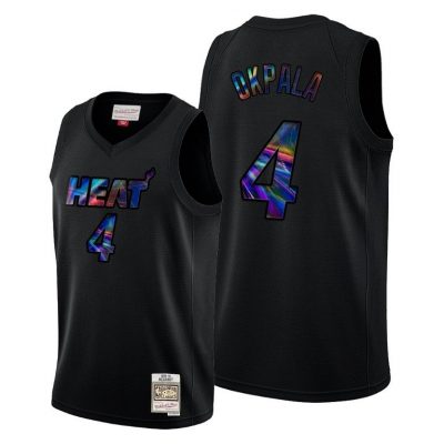 Men Kz Okpala #4 Heat Iridescent Hwc Limited Black Jersey