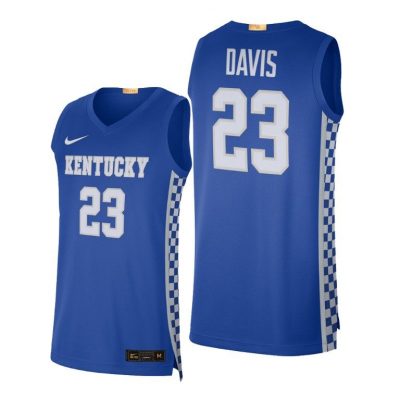 Men Lakers Anthony Davis Kentucky Wildcats #23 Royal Alumni Limited Basketball Jersey