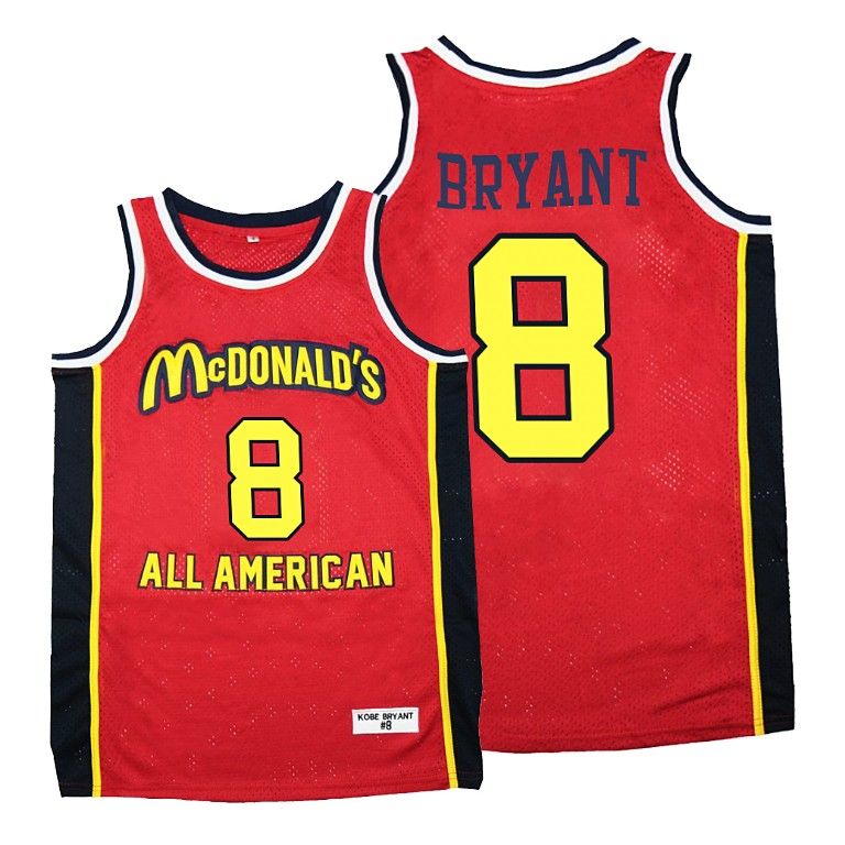 Men Lakers Kobe Bryant 1996 Mcdonald s All-American Red Jersey Limited Edition