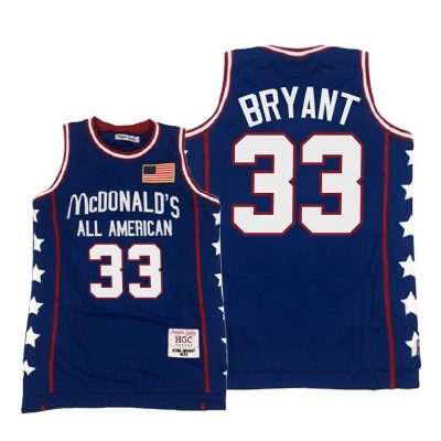 Men Lakers Kobe Bryant Mcdonald s All-American Navy Jersey Commemorative Limited