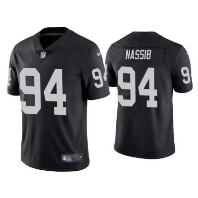 Men Las Vegas Raiders Carl Nassib Vapor Limited Black Jersey