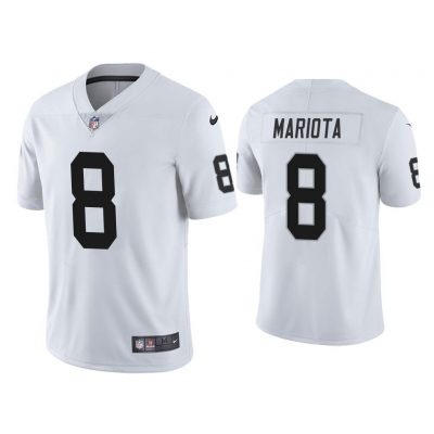 Men Las Vegas Raiders Marcus Mariota Vapor Limited White Jersey