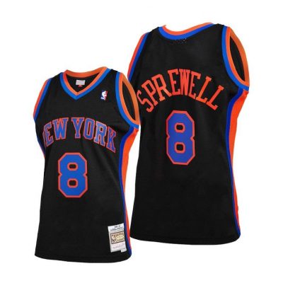Men Latrell Sprewell Knicks #8 Reload 2.0 Hardwood Classics Jersey