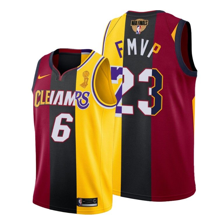 Men LeBron James LA Lakers X Cavaliers X Heat 4X FMVP Colorful Jersey