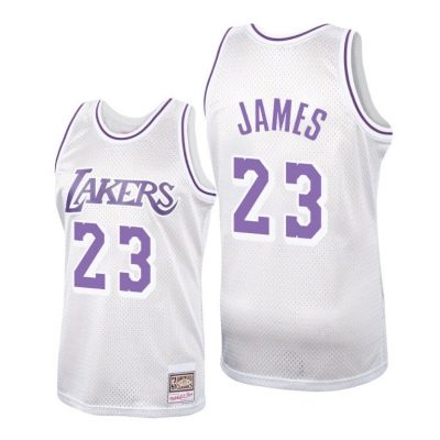Men Lebron James Los Angeles Lakers #23 Men Hardwood Classics Jersey