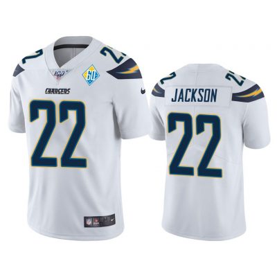 Men Los Angeles Chargers 60th Anniversary Justin Jackson White Limited Jersey