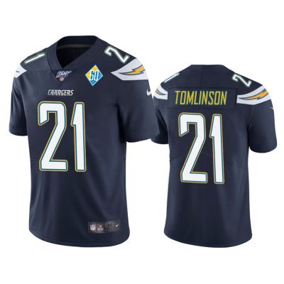 Men Los Angeles Chargers 60th Anniversary LaDainian Tomlinson Navy Limited Jersey