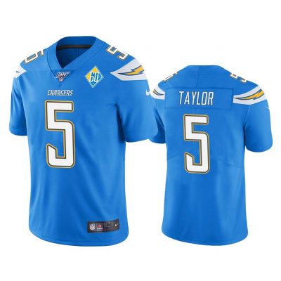 Men Los Angeles Chargers 60th Anniversary Tyrod Taylor Light Blue Limited Jersey