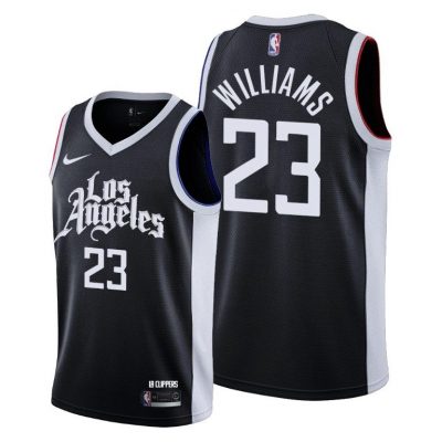 Men Los Angeles Clippers #23 Lou Williams Black 2020-21 City Jersey