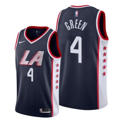 Men Los Angeles Clippers Navy JaMychal Green #4 City Jersey Men