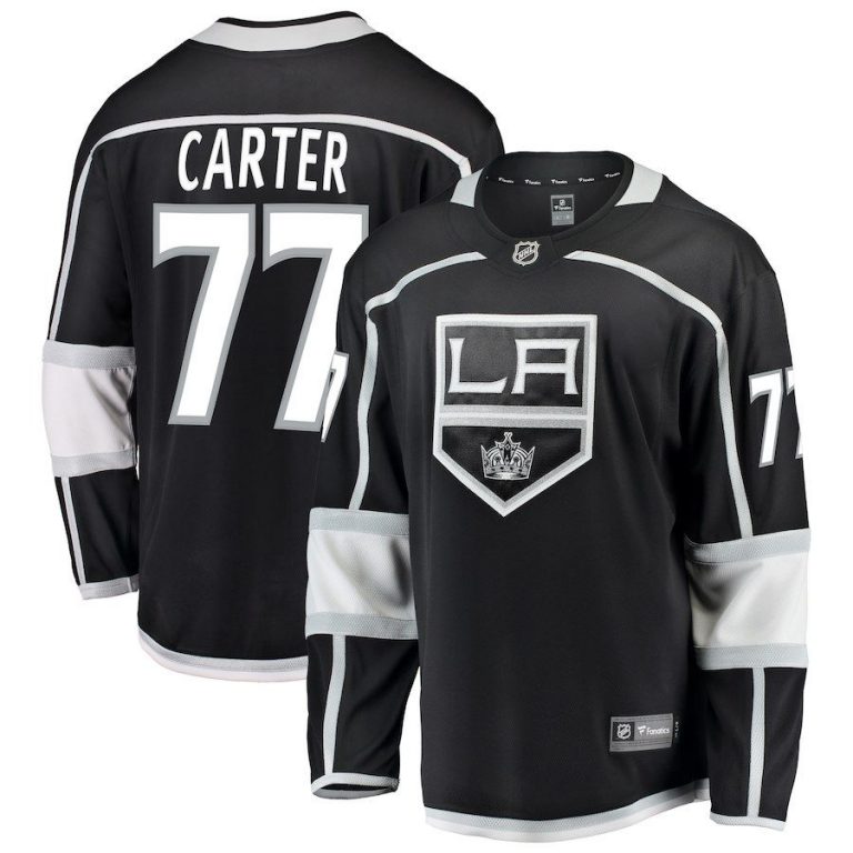 Men Los Angeles Kings Jeff Carter Black Breakaway Jersey