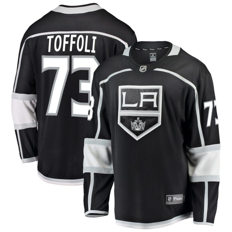 Men Los Angeles Kings Tyler Toffoli Black Breakaway Jersey