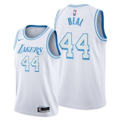 Men Los Angeles Lakers #44 Bradley Beal White 2020-21 City Edition Jersey