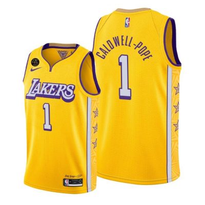 Men Los Angeles Lakers Kentavious Caldwell-Pope #1 Mamba Kobe City Jersey