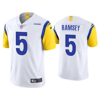 Men Los Angeles Rams Jalen Ramsey Vapor Limited White Jersey