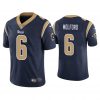 Men Los Angeles Rams John Wolford Vapor Limited Navy Jersey