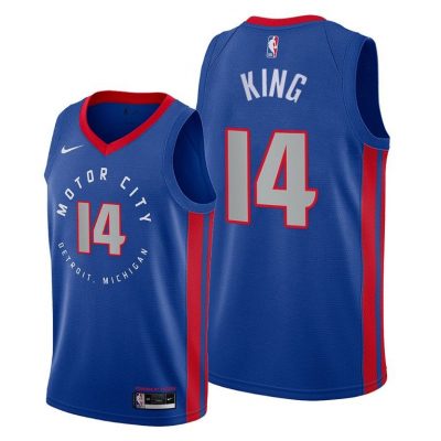 Men Louis King Detroit Pistons 2020-21 Motor City Edition Jersey - Blue