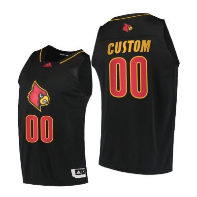 Men Louisville Cardinals Custom #00 Black Alternate 2020-21 Jersey