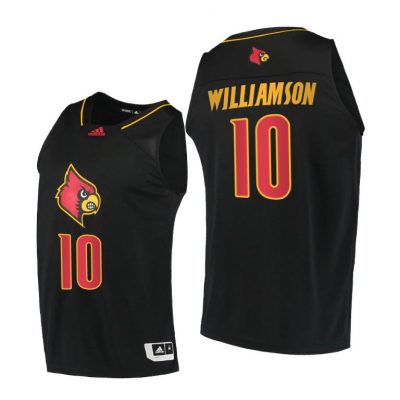 Men Louisville Cardinals Samuell Williamson #10 Black Alternate 2020-21 Jersey
