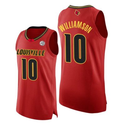 Men Louisville Cardinals Samuell Williamson #10 Red College Basketball 2020-21 Jersey