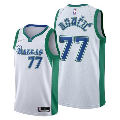 Men Luka Doncic Dallas Mavericks 2021-22 City Edition Jersey - White