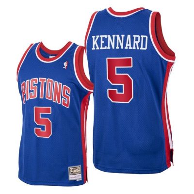 Men Luke Kennard Detroit Pistons Hardwood Classics Royal Jersey