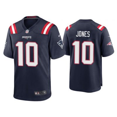 Men Mac Jones New England Patriots Navy 2021 NFL Draft Game Jersey